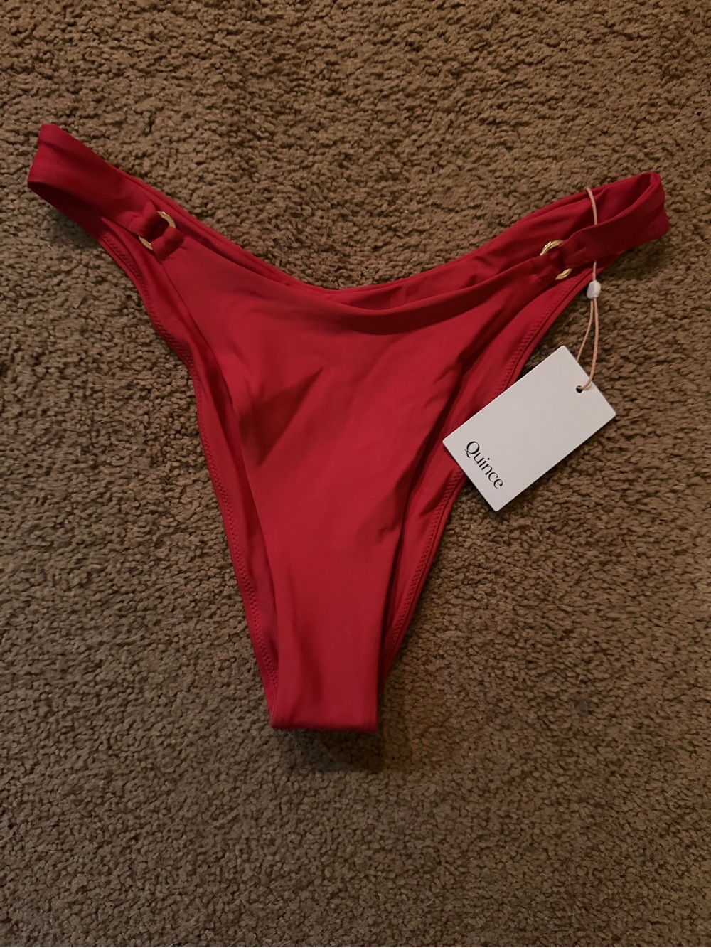Quince Italian High-Leg Ring Bikini Bottom - Picture 3 of 4
